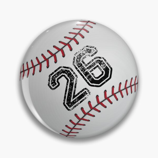 Item preview, Baseball ball number 26, twenty six designed and sold by TheCultStuff.