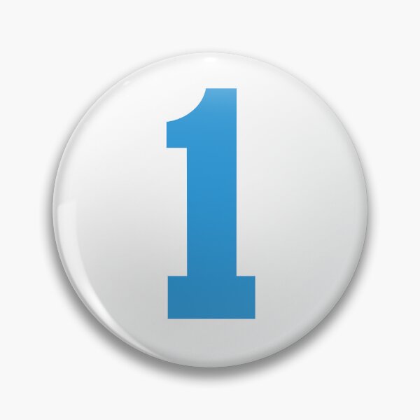 Item preview, Number 1, Blue one, Sports number 1 designed and sold by TheCultStuff.