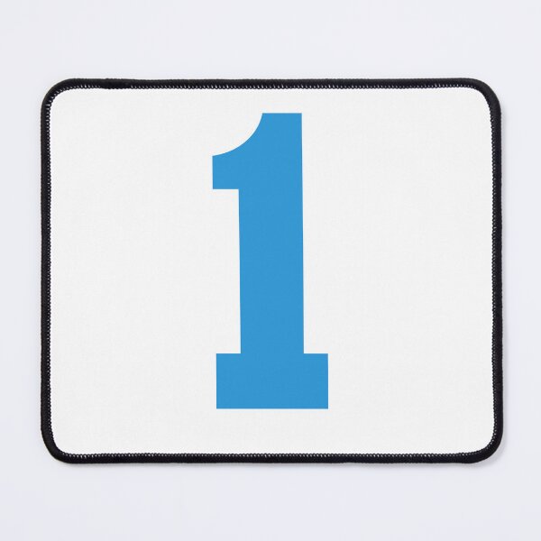 Item preview, Number 1, Blue one, Sports number 1 designed and sold by TheCultStuff.