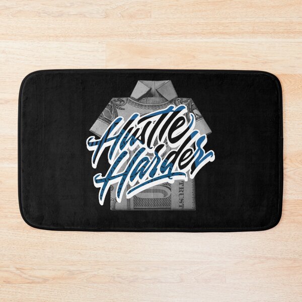 Item preview, Hustle Harder Dark Marina Blue 1 designed and sold by concordbred.