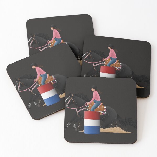 Item preview, Black Quarter Horse Barrel Racer - Equine Rampaige Sticker designed and sold by JochenAlex.
