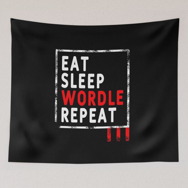 Item preview, Eat Sleep Wordle Repeat designed and sold by XBdesigner.