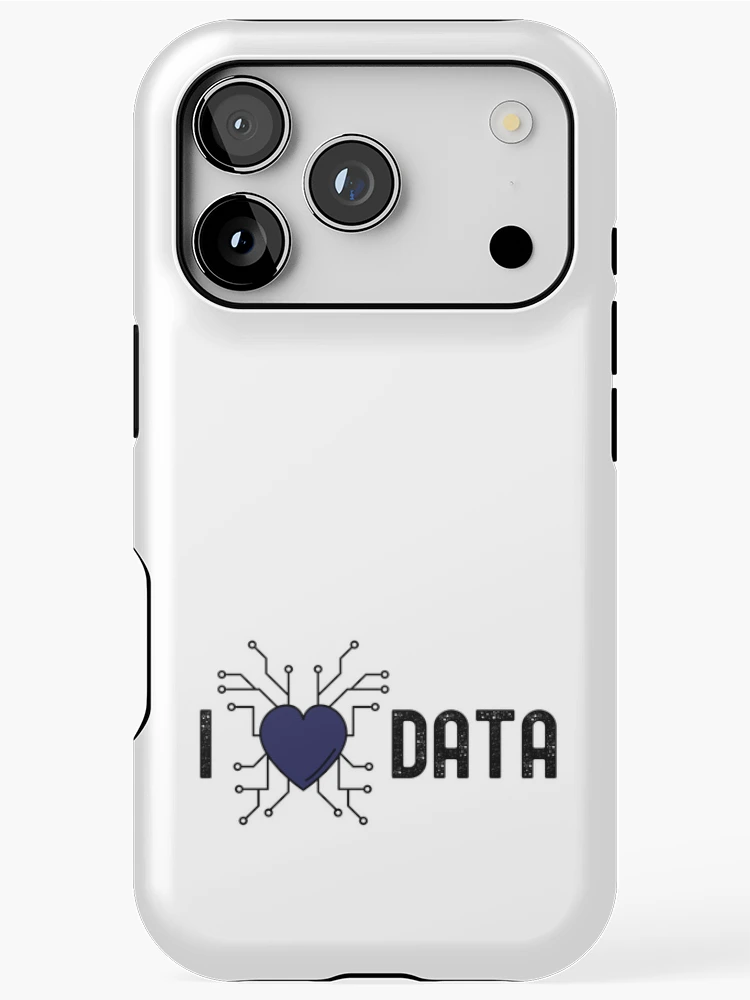 Thumbnail 1 of 4, iPhone Case, Data science python programming; I love data designed and sold by Hitokami.