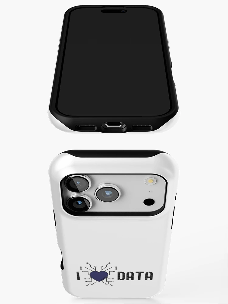Thumbnail 3 of 4, iPhone Case, Data science python programming; I love data designed and sold by Hitokami.