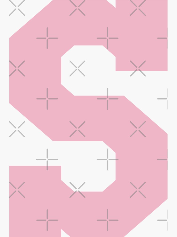 Alphabet, Rose S, Sports letter S  Sticker for Sale by TheCultStuff