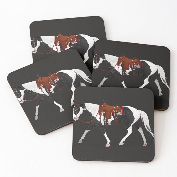 Item preview, Black Tobiano Western Paint - Equine Rampaige Sticker designed and sold by JochenAlex.