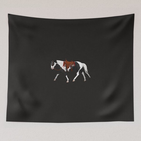 Item preview, Black Tobiano Western Paint - Equine Rampaige Sticker designed and sold by JochenAlex.