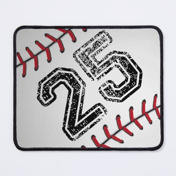 Item preview, Baseball ball number 25, twenty five designed and sold by TheCultStuff.
