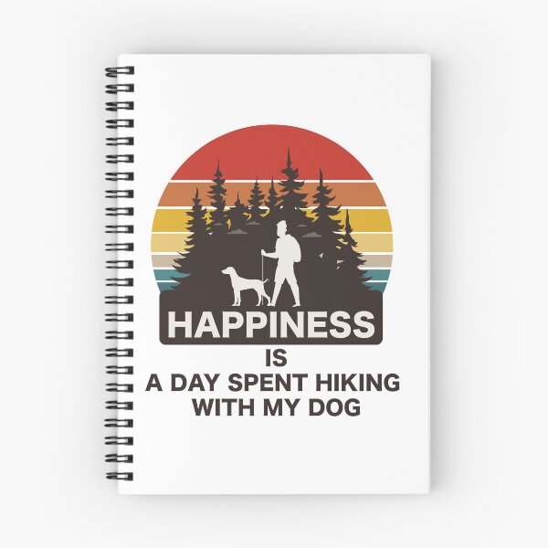 Item preview, la felicidad es un día de caminata con mi perro designed and sold by Riklamcreative.
