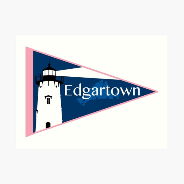 Edgartown Pennant (Vineyard Vines Style) Art Print