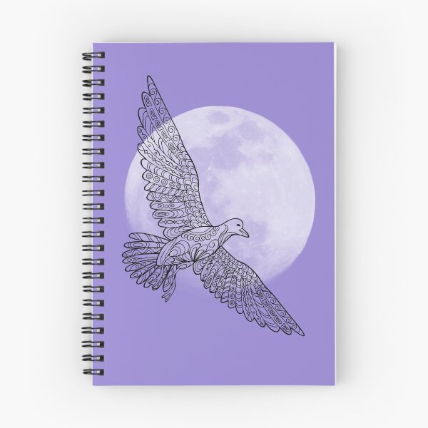 Item preview, moon and bird designed and sold by AlinNova.