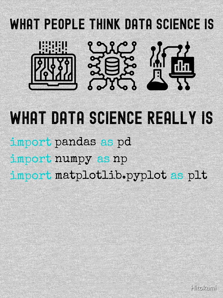 Thumbnail 6 of 6, Pullover Hoodie, Data science; Python programming; numpy, pandas, matplotlib designed and sold by Hitokami.