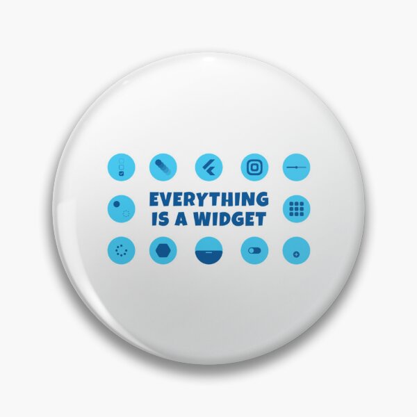 Item preview, Everything is a Widget - Flutter    designed and sold by TheMaeBLifes.