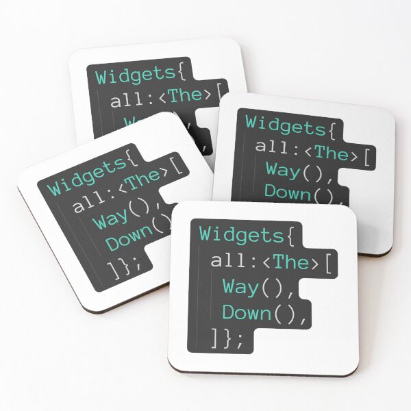Item preview, Flutter Widgets all the way down   designed and sold by TheMaeBLifes.