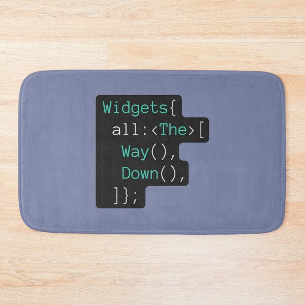 Item preview, Flutter Widgets all the way down   designed and sold by TheMaeBLifes.