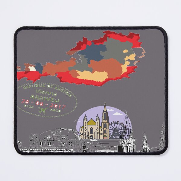 Item preview, World Flag Austria Map designed and sold by FunZoo.
