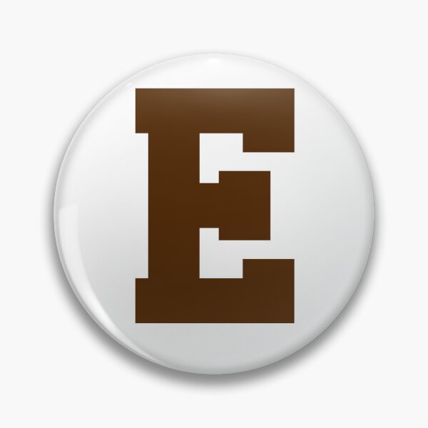 Item preview, Alphabet, Brown E, Sports letter E designed and sold by TheCultStuff.