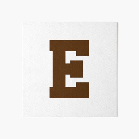 Letter E name initial | Art Board Print