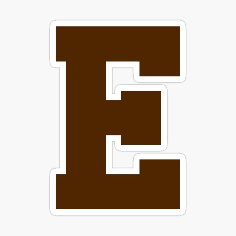 Alphabet, Brown E, Sports letter E Postcard for Sale by TheCultStuff |  Redbubble