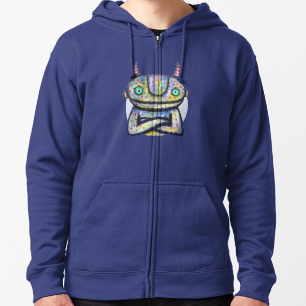 Devil with Good Intentions Zipped Hoodie