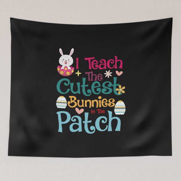 Item preview, Funny I Teach The Cutest Bunnies Patch  designed and sold by Theparticular.