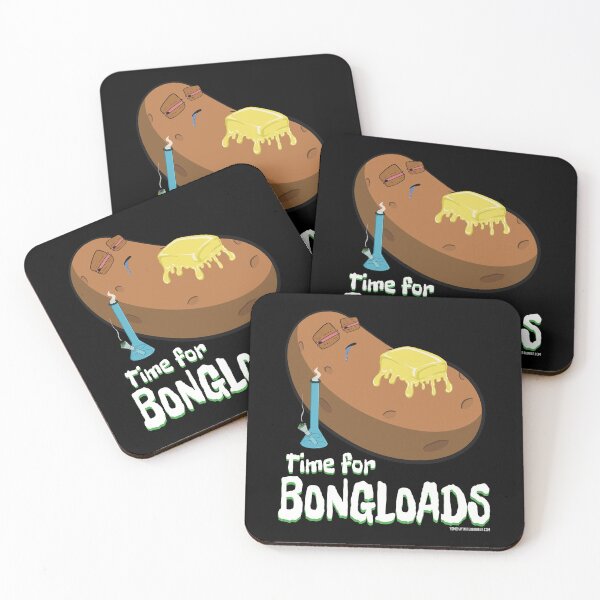 Item preview, Stoned baked potato cartoon-Time for bong loads designed and sold by YomeHayin.