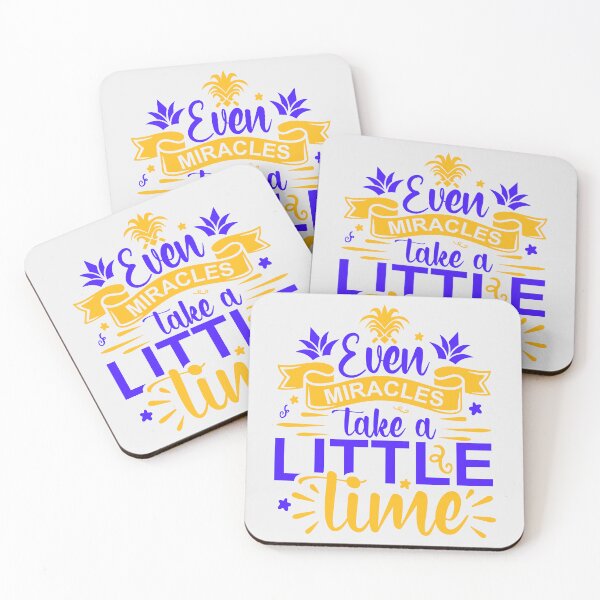 Item preview, Even Miracles Take a Little Time Pregnancy Reveal Newborn Announcement designed and sold by SweetbeStore.