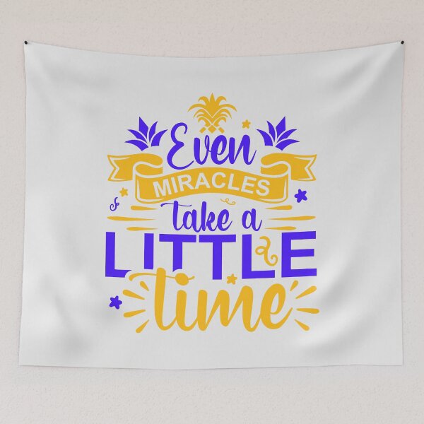 Item preview, Even Miracles Take a Little Time Pregnancy Reveal Newborn Announcement designed and sold by SweetbeStore.
