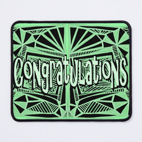 Item preview, Greened Greeting  Pattern Proposed 4 Picture Portal Congratulations designed and sold by KazM.