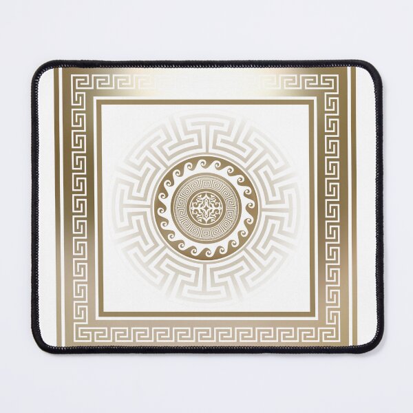 Item preview, Greek Key Meander Bronze White designed and sold by Yiorgos Designs.