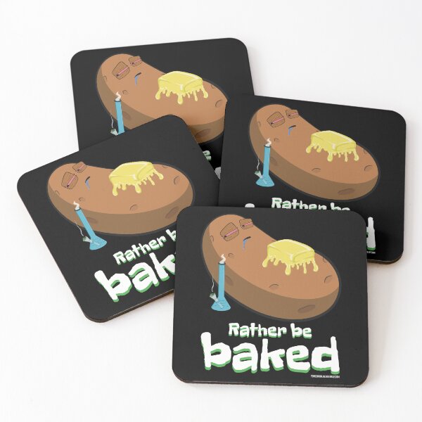Item preview, Stoned baked potato cartoon-Rather be baked designed and sold by YomeHayin.