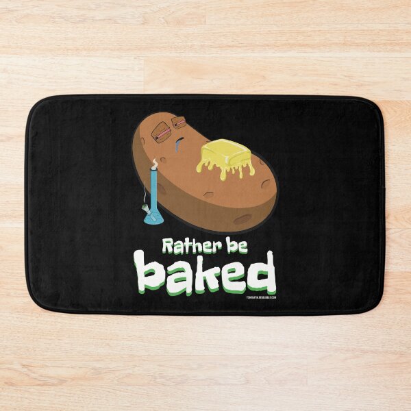 Item preview, Stoned baked potato cartoon-Rather be baked designed and sold by YomeHayin.