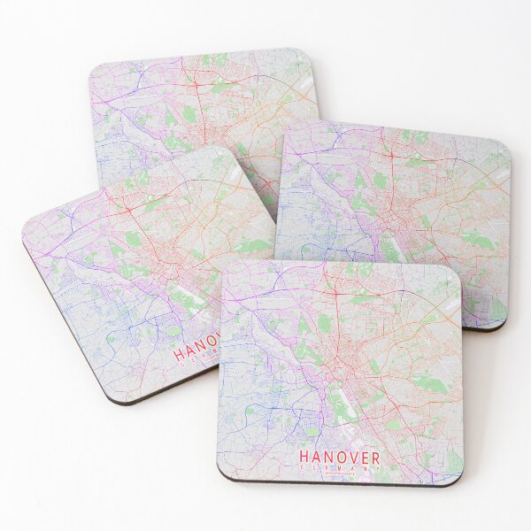 Item preview, Hanover City Map of Lower Saxony, Germany - Colorful designed and sold by deMAP.
