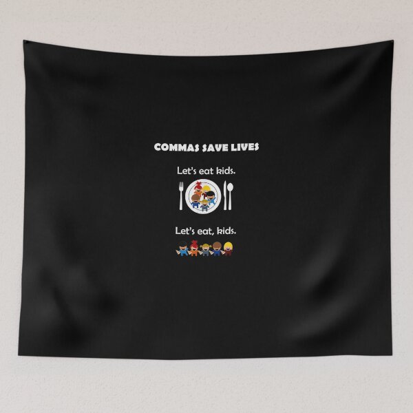 Item preview, Commas Save Lives Let39;s Eat Kids Shirt designed and sold by ArmbruYohann.
