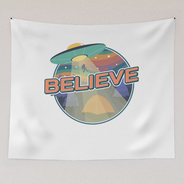 Item preview, UFO Aliens Beam Bigfoot | Sasquatch Abduction Believer designed and sold by JakesRWild.