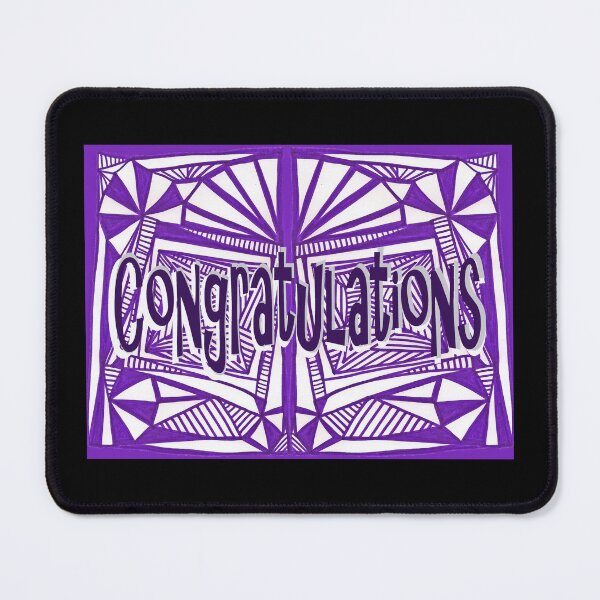 Item preview, Purple Pattern Proposed 4 Picture Portal Congratulations designed and sold by KazM.