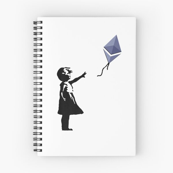 Item preview, Girl with Ethereum ETH balloon crypto - ETH for cypherpunks T-Shirt designed and sold by AurichJohanna.