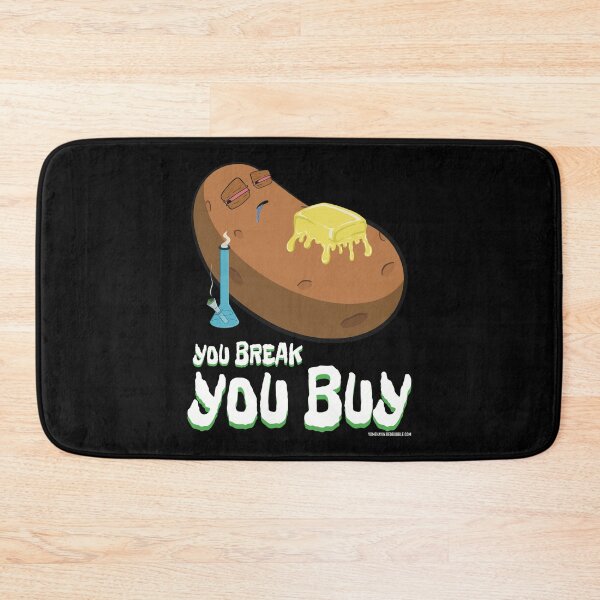 Item preview, Stoned baked potato cartoon-You break you buy  designed and sold by YomeHayin.