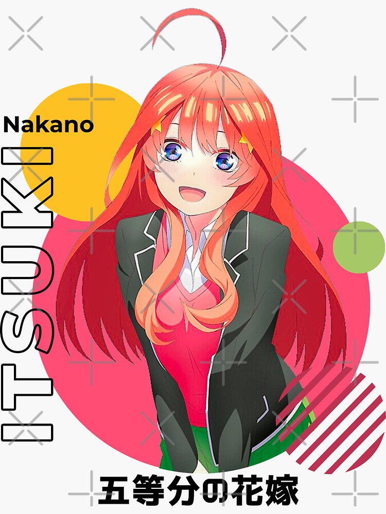 Itsuki nakano - 5 toubun no hanayome Sticker for Sale by ice-man7