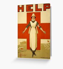 Nurse WWII Greeting Card