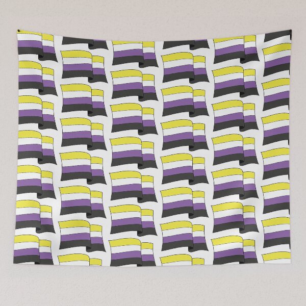 Item preview, Nonbinary Pride Flag for LGBTQ Enby Pride designed and sold by puppiesonabus.