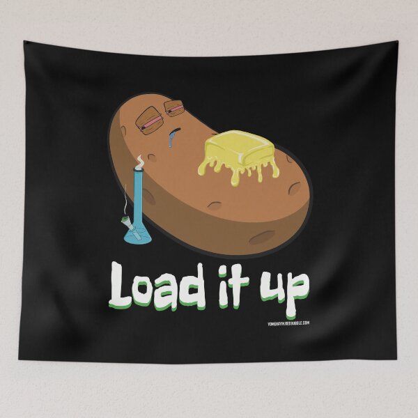 Item preview, Stoned baked potato cartoon-Load it up designed and sold by YomeHayin.