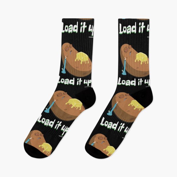 Item preview, Stoned baked potato cartoon-Load it up designed and sold by YomeHayin.