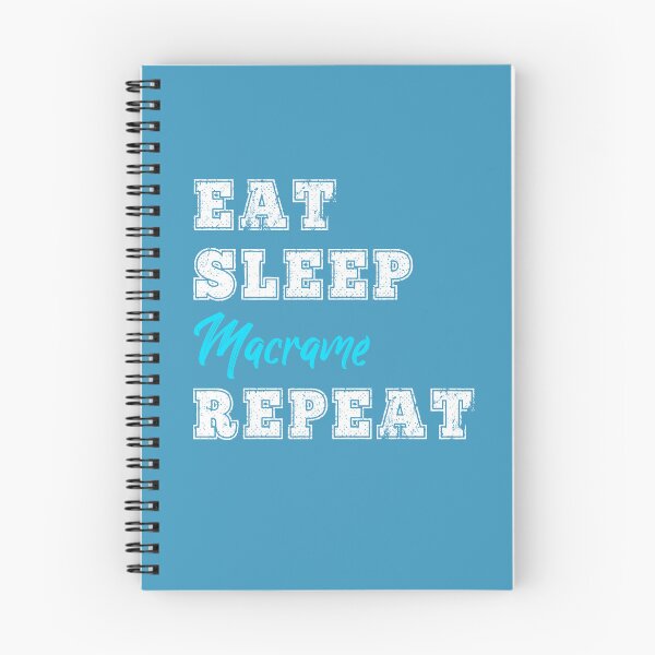 Item preview, Funny Macrame Gift Eat Sleep Repeat Crafter String Lover designed and sold by carlhunt99.