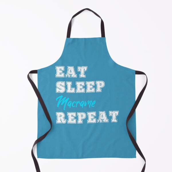 Item preview, Funny Macrame Gift Eat Sleep Repeat Crafter String Lover designed and sold by carlhunt99.