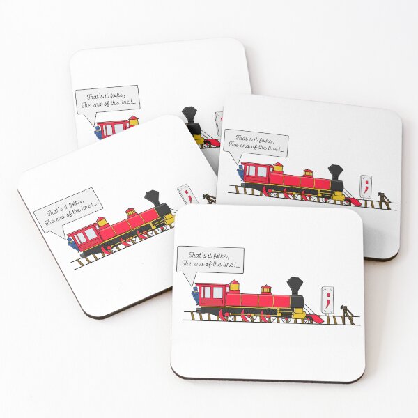 Item preview, The End of The Line, JavaScript Coding Jokes designed and sold by ACoolDuck.