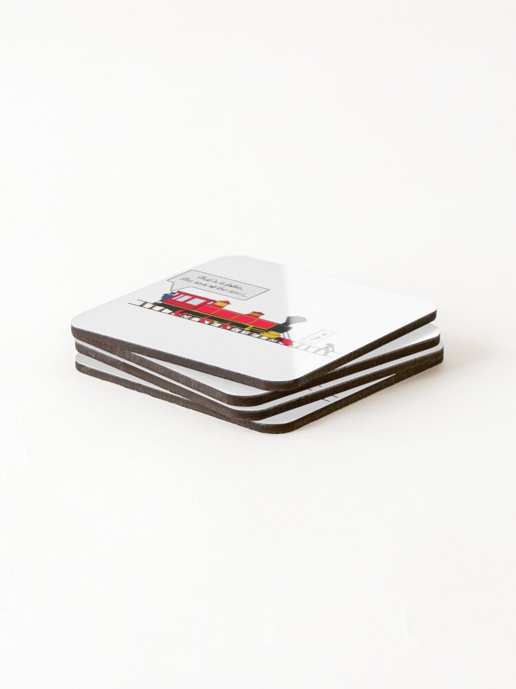 Thumbnail 4 of 5, Coasters (Set of 4), The End of The Line, JavaScript Coding Jokes designed and sold by ACoolDuck.