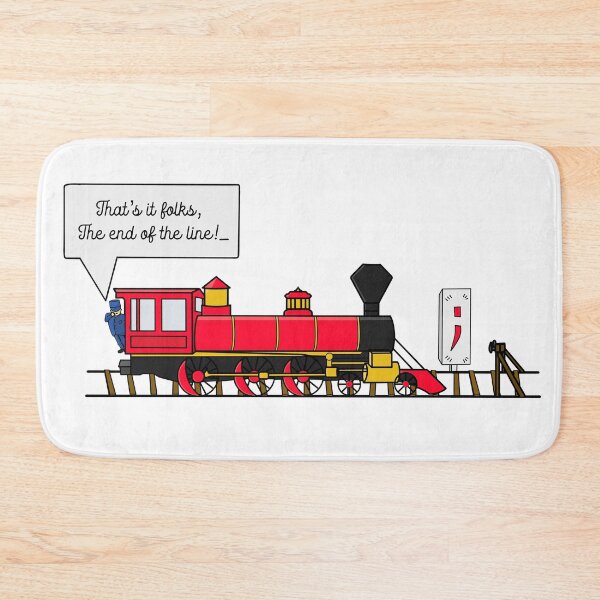 Item preview, The End of The Line, JavaScript Coding Jokes designed and sold by ACoolDuck.