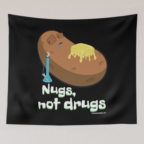 Item preview, Stoned baked potato cartoon-NUGS not drugs designed and sold by YomeHayin.