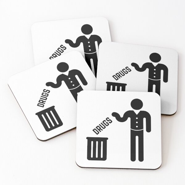 Item preview, Drugs To The Dustbin! (Black) designed and sold by MrFaulbaum.